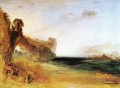 Rocky Bay with Figures Romantic Turner